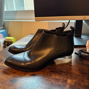 Alexander Wang Kori Booties - Clear Tilt Heels